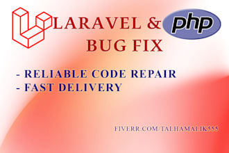 fix any bug in PHP or laravel website