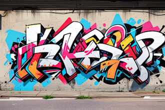 do illustration street art graffiti, abstract with my style