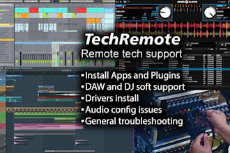 install or troubleshoot dj vj mac and pc traktor ableton resolume