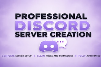 setup best custom discord server or rebuild existing server