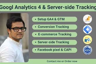 setup web analytics and ga4 server side tracking