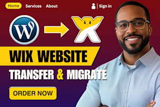 convert migrate, transfer wix, weebly, webflow, squarespace to wordpress website