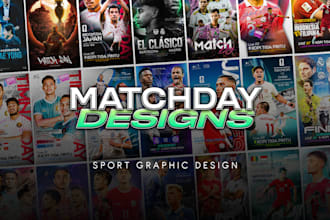 design a professional sports graphics, poster, flyer, banner, committed edit