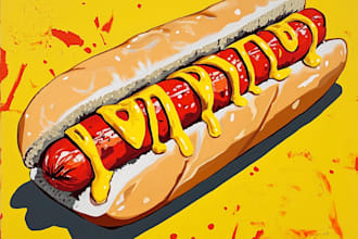 make a food pop art of your food