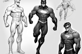 draw you a superhero character