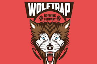 make particular wolf trap brewing company logo