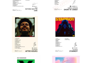 design any album cover poster