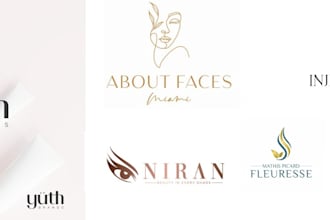 design cosmetic beauty fashion and makeup logo