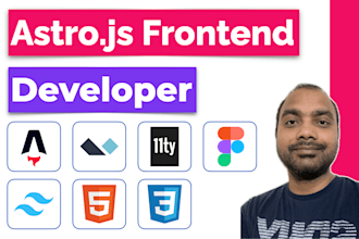 be astro js alpine js tailwindcss eleventy js  jamstack developer
