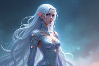 create fantasy character artwork