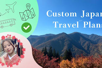 create a personalized itinerary for your trip to japan