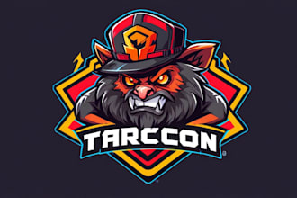 design mascot logo for a twitch, gaming, or sports team