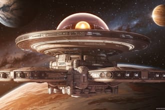 create spaceship concept art for you