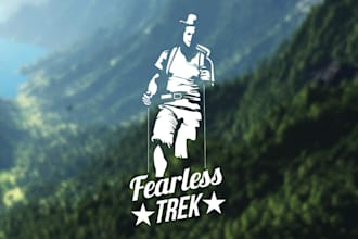 design a minimalist, creative adventure travel agency logo