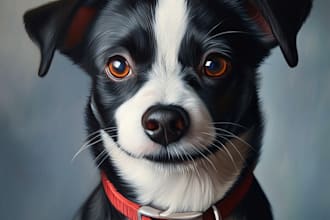do turn your dog, cat or any pet portrait into digital