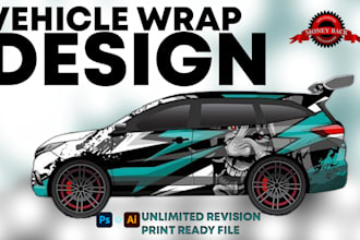 make awesome car wrap, van wrap, vehicle wrap truck wrap, trailer wrap, bus wrap