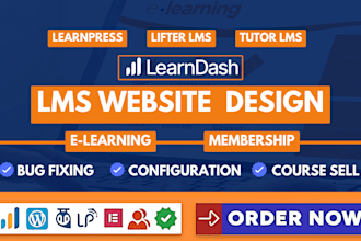 create elearning membership website using tutor lms, learnpress, or learndash
