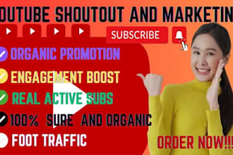 do organic youtube channel shoutout millions active subscribers, video promotion