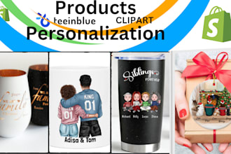 etsy shopify zakeke zepto store teeinblue customily configuration personalize