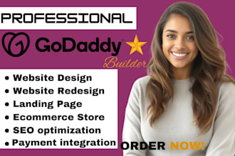 design or redesign godaddy website develop godaddy business website godaddy ssl
