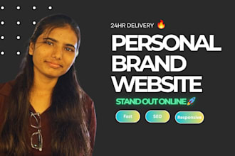 design a high converting personal brand portfolio website