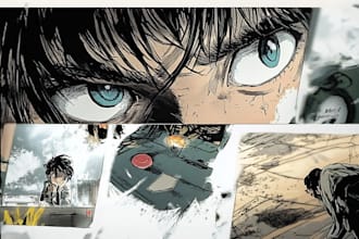 a comic cover, graphics novel, superhero comics