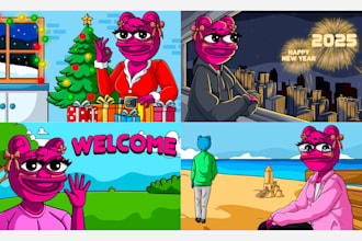 create custom meme coin art for your crypto coin website or social media