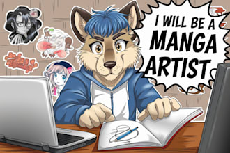 be manga artist comic illustration webtoon cartoon stickers furry art anime