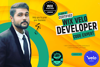 build responsive customize hq wix website, using wix velo coding specialist