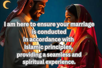 perform and guide your online nikah ceremony with islamic blessings