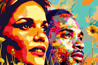 make a wpap pop art portrait for you