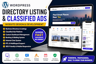 build wordpress directory listing and classified ads website