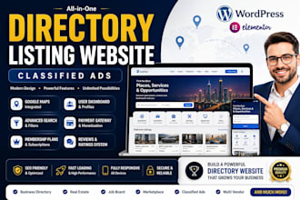 build wordpress directory listing and classified ads website