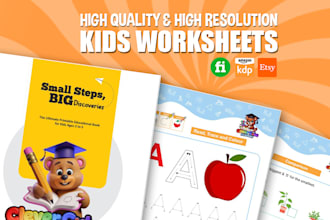 create fun and educational printable worksheets for kids and preschool