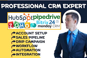 setup hubspot top producer bitrix24 brivity zoho monday crm pipedrive automation