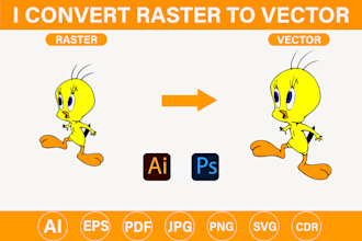 convert your raster image to vector