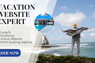 build vacation website, hotel booking website, rental, airbnb