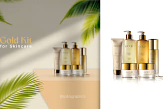 custom logo, banners design and product photos editing for ecommerce website