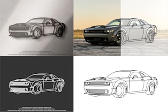 draw your vehicle in line with unlimited revisions