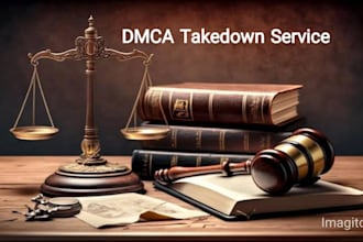 send dmca takedown notice to remove copyright infringing from google, fb, ig
