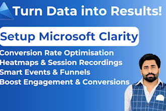 fix or setup microsoft clarity, ga4, conversion rate optimization via GTM