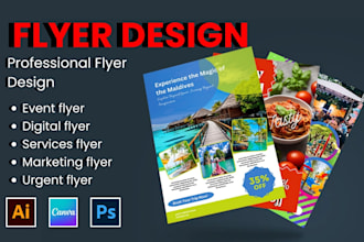 design professional marketing, event, and digital flyers