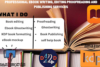 be your book writer ebook editing proofreading self help ebook non fiction