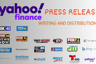 do press release distribution, yahoo finance, press release, press writing