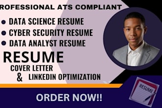 craft you a data science resume, data analyst, cyber security, resume writing