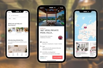build short term rental app, vacation rental app like airbnb