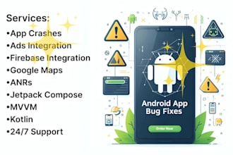 fix bugs or reskin your android app game with kotlin java and jetpack compose