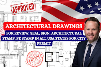 draw and stamp your USA city permit architectural drawings