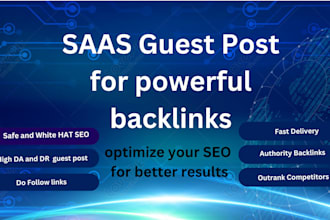 provide high quality guest post backlinks on authority sites