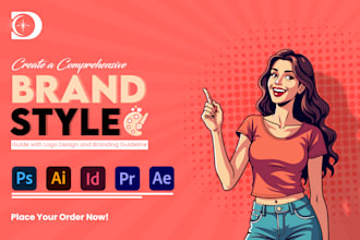 create a comprehensive brand style guide with logo design and branding guideline